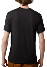 Fox TURNOUT Short Sleeve TECH TEE Black BACK FACING MODEL