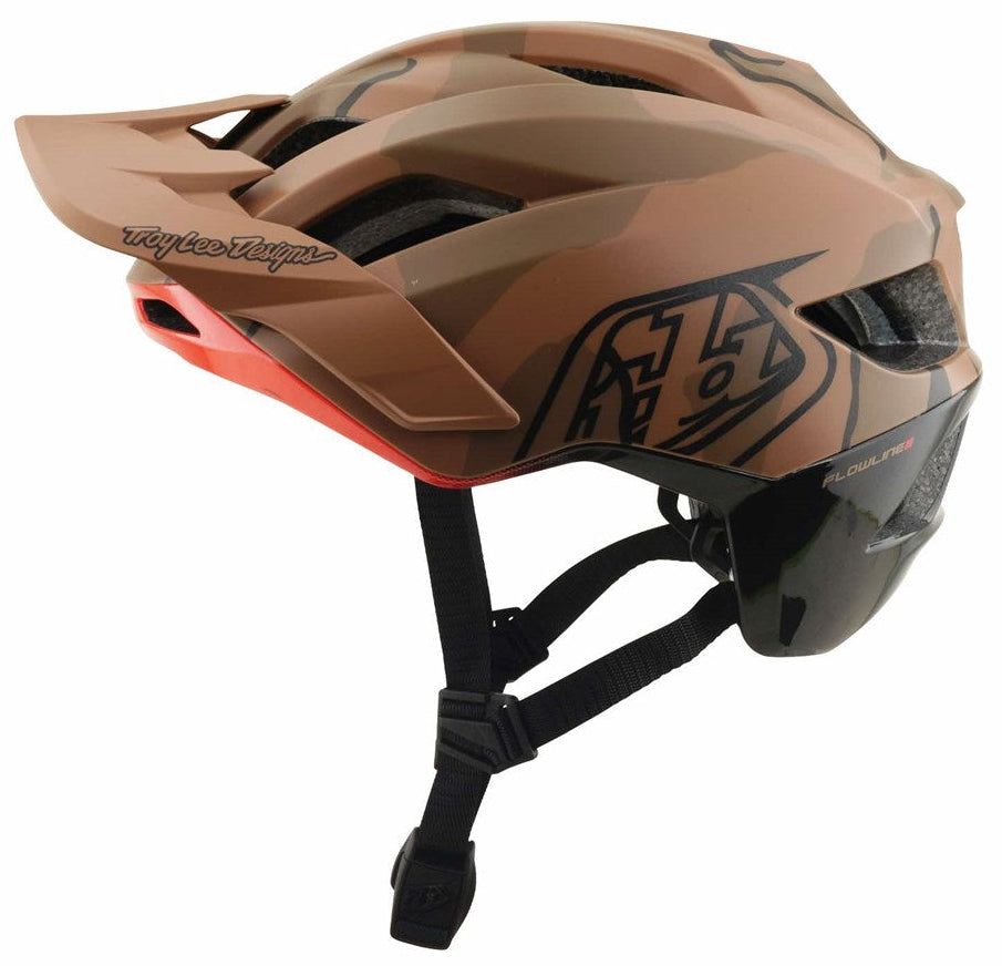 Troy Lee Designs Flowline SE MIPS Helmet Badge Sienna Camo