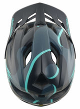 Troy Lee Designs Flowline SE MIPS Helmet Badge Carbon/Real Teal