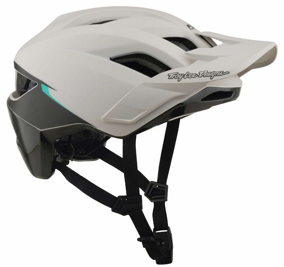 Troy Lee Designs Flowline SE MIPS Helmet Stacks Pumice/Real Teal