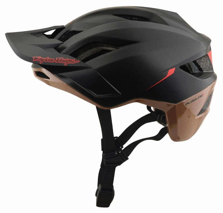 Troy Lee Designs Flowline SE MIPS Helmet Stacks Charcoal/Sienna