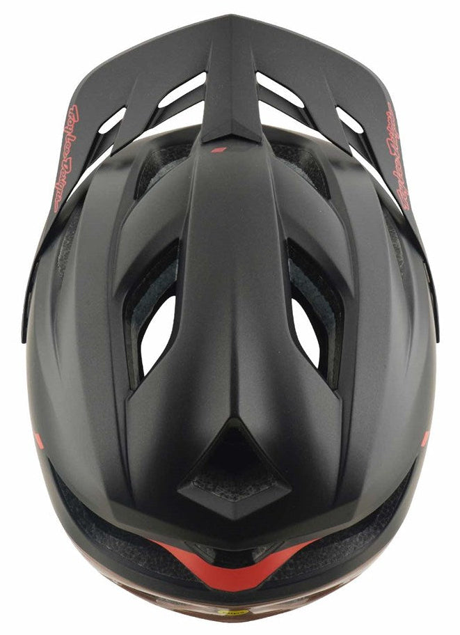 Troy Lee Designs Flowline SE MIPS Helmet Stacks Charcoal/Sienna