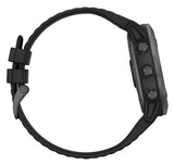 Garmin Fenix 6X Multi-GPS Wrist HRM Sapphire Carbon Grey DLC Black Band