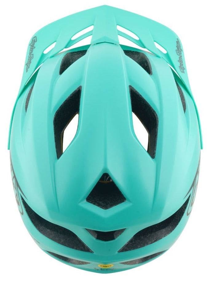 Troy Lee Designs Youth Flowline MIPS Helmet Point Charcoal/Real Tea 