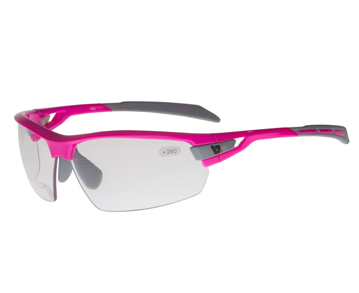BZ Optics PHO Bifocal Photochromic Glasses Pink