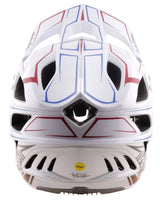 Troy Lee Desgins 26.1 Stage Stunt MIPS Helmet Pinstripe White