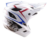 Troy Lee Desgins 26.1 Stage Stunt MIPS Helmet Pinstripe White