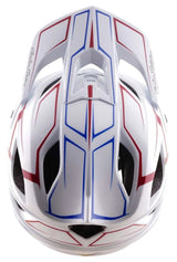 Troy Lee Desgins 26.1 Stage Stunt MIPS Helmet Pinstripe White