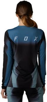 Fox WOMENS FLEXAIR LS JERSEY TS57 - Black Back Facing Model