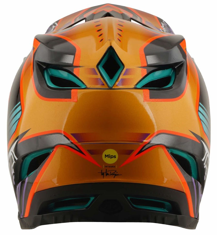 Troy Lee Designs D4 Carbon MIPS Helmet Crest Gold