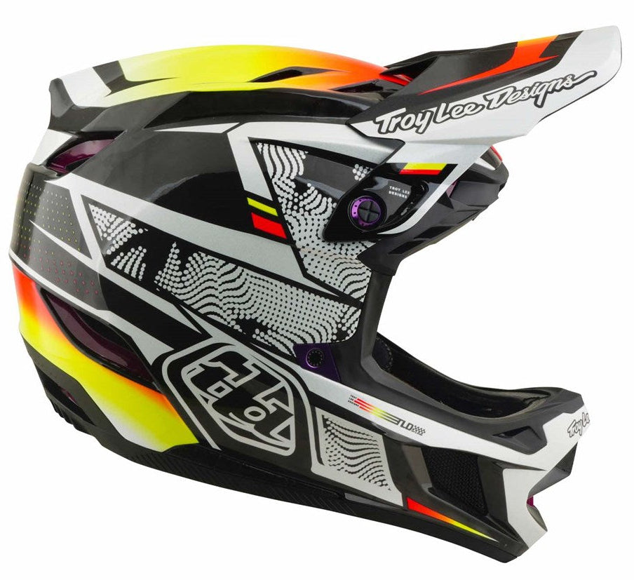 Troy Lee Designs D4 Carbon MTB Helmet MIPS Lined Up Black