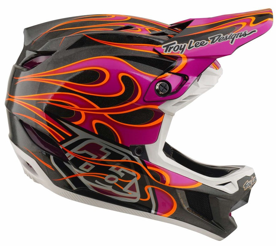 Troy Lee Designs D4 Carbon MIPS Helmet Torched Carbon/Magenta