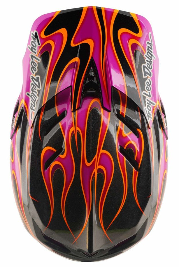 Troy Lee Designs D4 Carbon MIPS Helmet Torched Carbon/Magenta