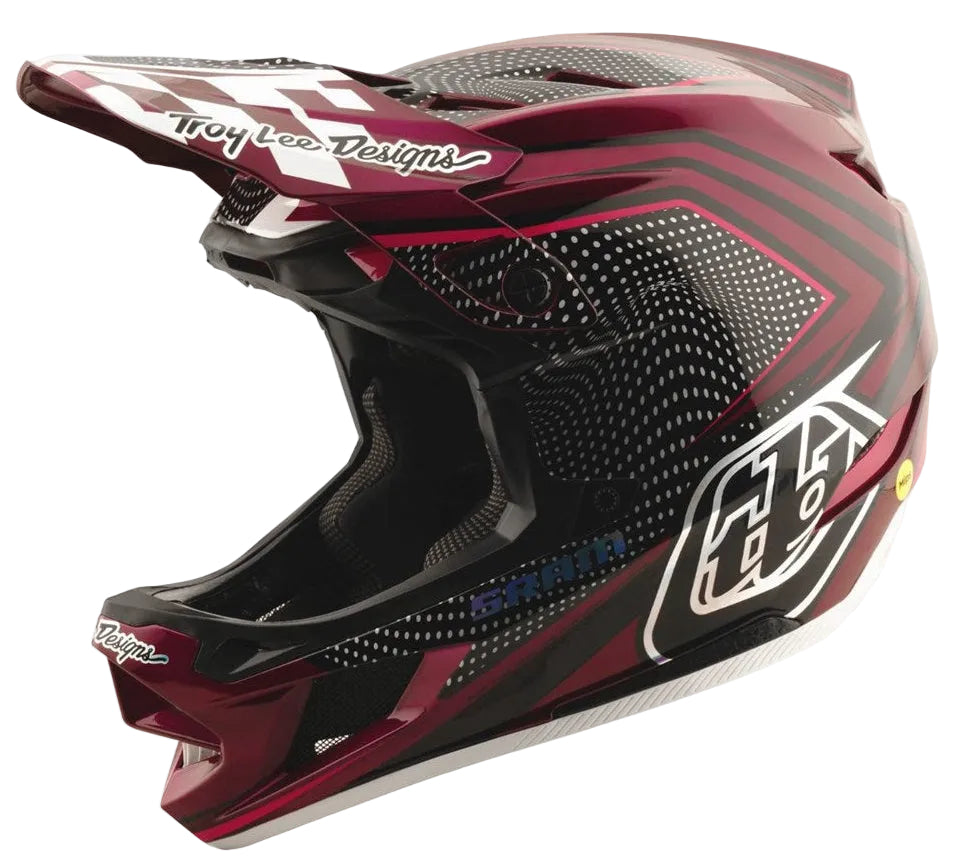 Troy Lee Designs D4 Carbon Helmet MIPS 25.2 SRAM Radioscape Black/Berry