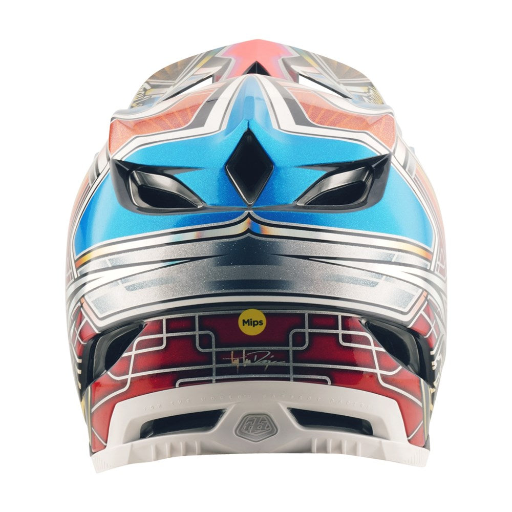 Troy Lee Designs 25.2 D4 CARBON HELMET MIPS LOWRIDER BLUE