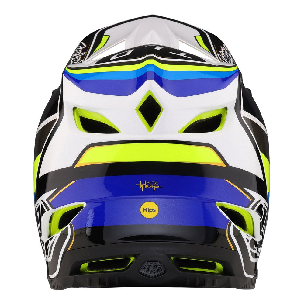 Troy Lee Designs 24.1 D4 Composite AS Helmet MIPS Reverb White / Blue