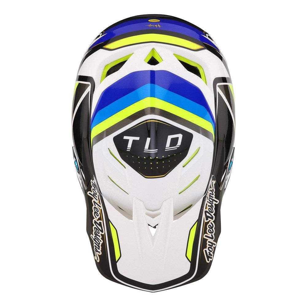 Troy Lee Designs 24.1 D4 Composite AS Helmet MIPS Reverb White / Blue