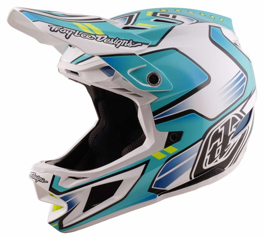 Troy Lee Designs D4 Composite MIPS Helmet Crest Real Teal