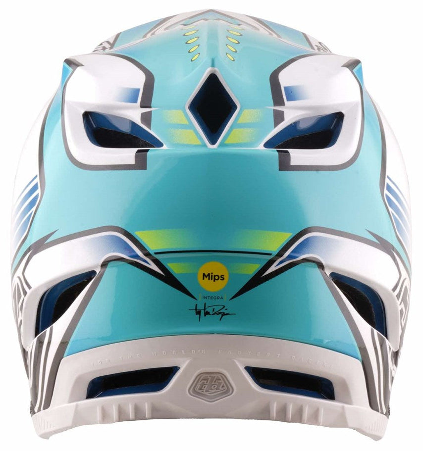 Troy Lee Designs D4 Composite MIPS Helmet Crest Real Teal