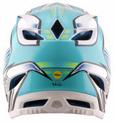 Troy Lee Designs D4 Composite MIPS Helmet Crest Real Teal
