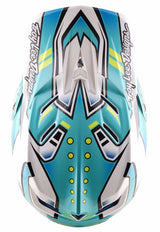 Troy Lee Designs D4 Composite MIPS Helmet Crest Real Teal