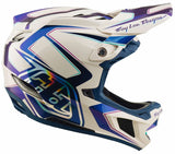 Troy Lee Designs D4 Composite MIPS Helmet Flared White/Indigo