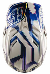 Troy Lee Designs D4 Composite MIPS Helmet Flared White/Indigo