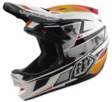 Troy Lee Designs D4 Composite MIPS Helmet Lined Up White