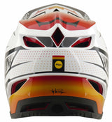 Troy Lee Designs D4 Composite MIPS Helmet Lined Up White