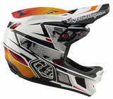 Troy Lee Designs D4 Composite MIPS Helmet Lined Up White