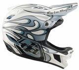 Troy Lee Designs D4 Composite MIPS Helmet Torched White/Silver