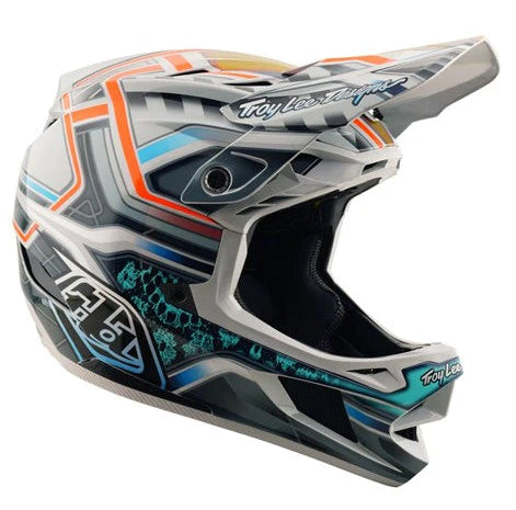 Troy Lee Designs D4 Composite Helmet MIPS 25.2 Lowrider Grey