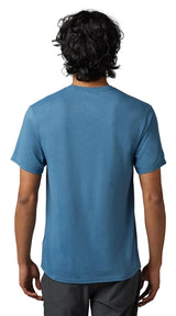 Fox SHIELD Short Sleeve TECH TEE Dark Slate BACK FACING MODEL