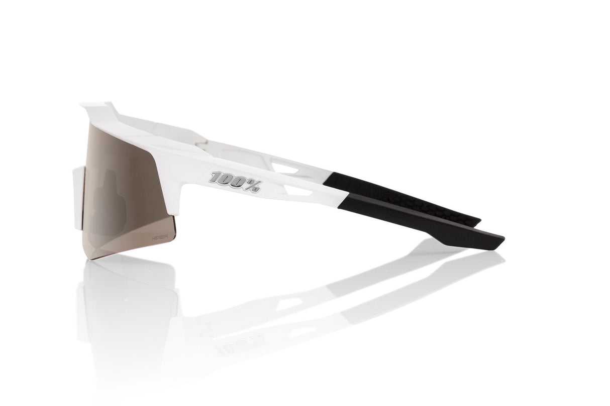 100% SPEEDCRAFT XS - Matte White - HiPER Silver