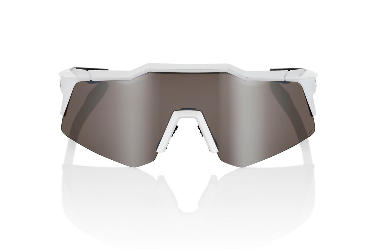 100% SPEEDCRAFT XS - Matte White - HiPER Silver