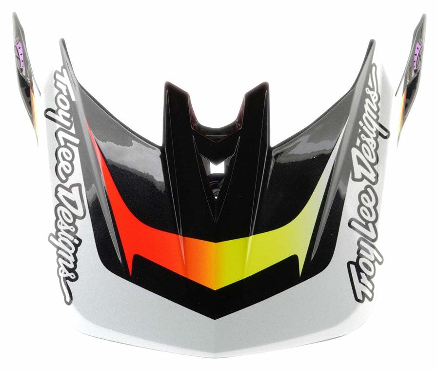 Troy Lee Designs D4 Visor Lined Up Black