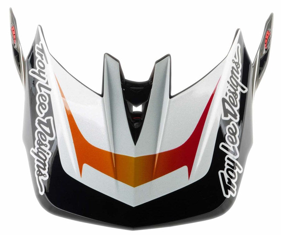 Troy Lee Designs D4 Visor Lined Up White