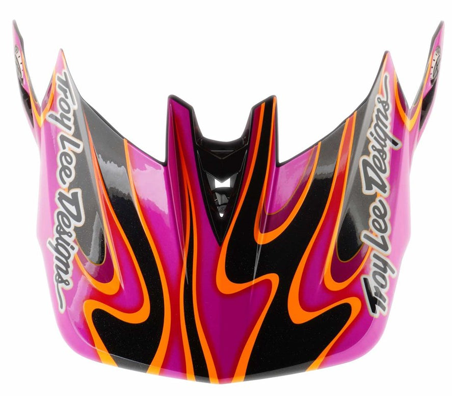 Troy Lee Designs D4 Visor Torched Carbon/Magenta
