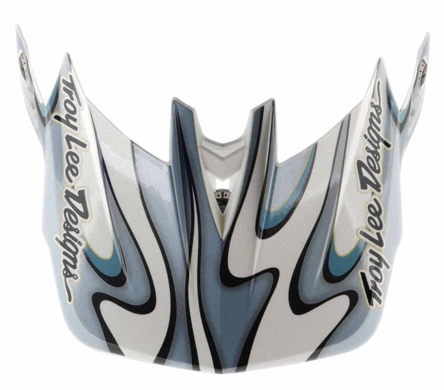 Troy Lee Designs D4 Visor Torched White/Silver