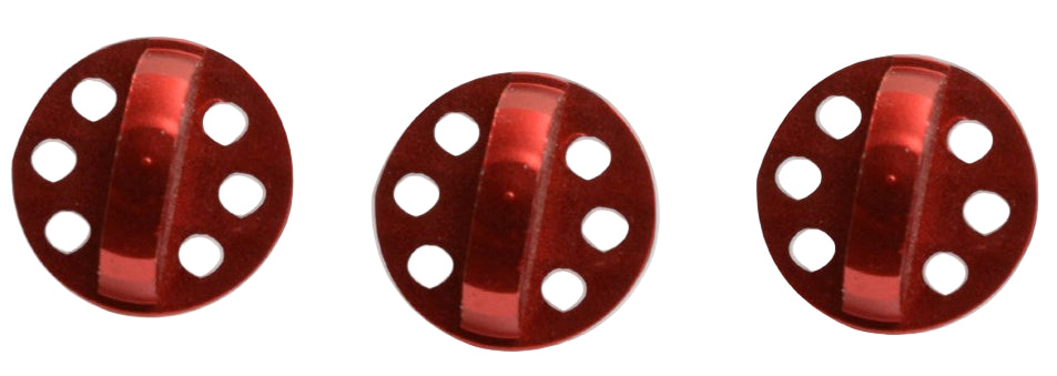 TLD A1/A2 Red Visor Screw 3-Pack