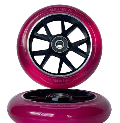 Grit 110mm Black/Trans Pink (pair) Wheels