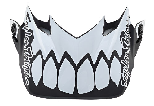 TROY LEE DESIGNS 21 SE4 POLY VISOR SKULLY WHITE