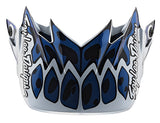 TROY LEE DESIGNS 21 SE4 POLY VISOR SKULLY SILVER