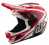 Troy Lee Designs D4 Poly MTB Helmet MIPS The Line Fire / White