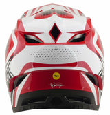 Troy Lee Designs D4 Poly MTB Helmet MIPS The Line Fire / White
