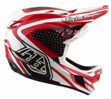 Troy Lee Designs D4 Poly MTB Helmet MIPS The Line Fire / White