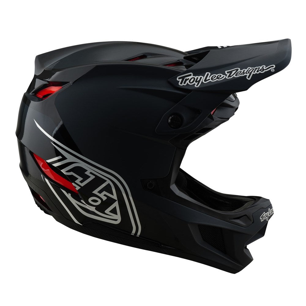 Troy Lee Desgins 26.1 D4 Polyacrylite MIPS Helmet Shadow Black