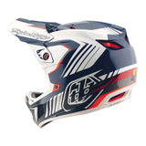 Troy Lee Designs 25.2 D4 POLY MIPS HELMET QUALIFER BLUE / WHITE