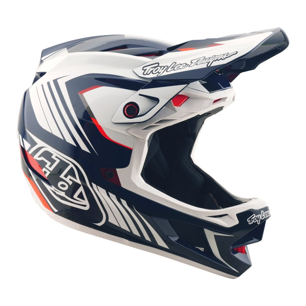 Troy Lee Designs 25.2 D4 POLY MIPS HELMET QUALIFER BLUE / WHITE