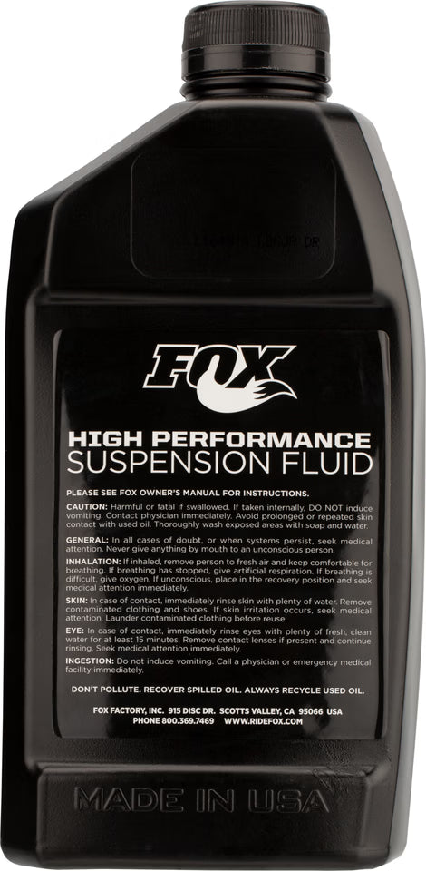 Fox Factory Suspension Fluid 10WT Green 23L